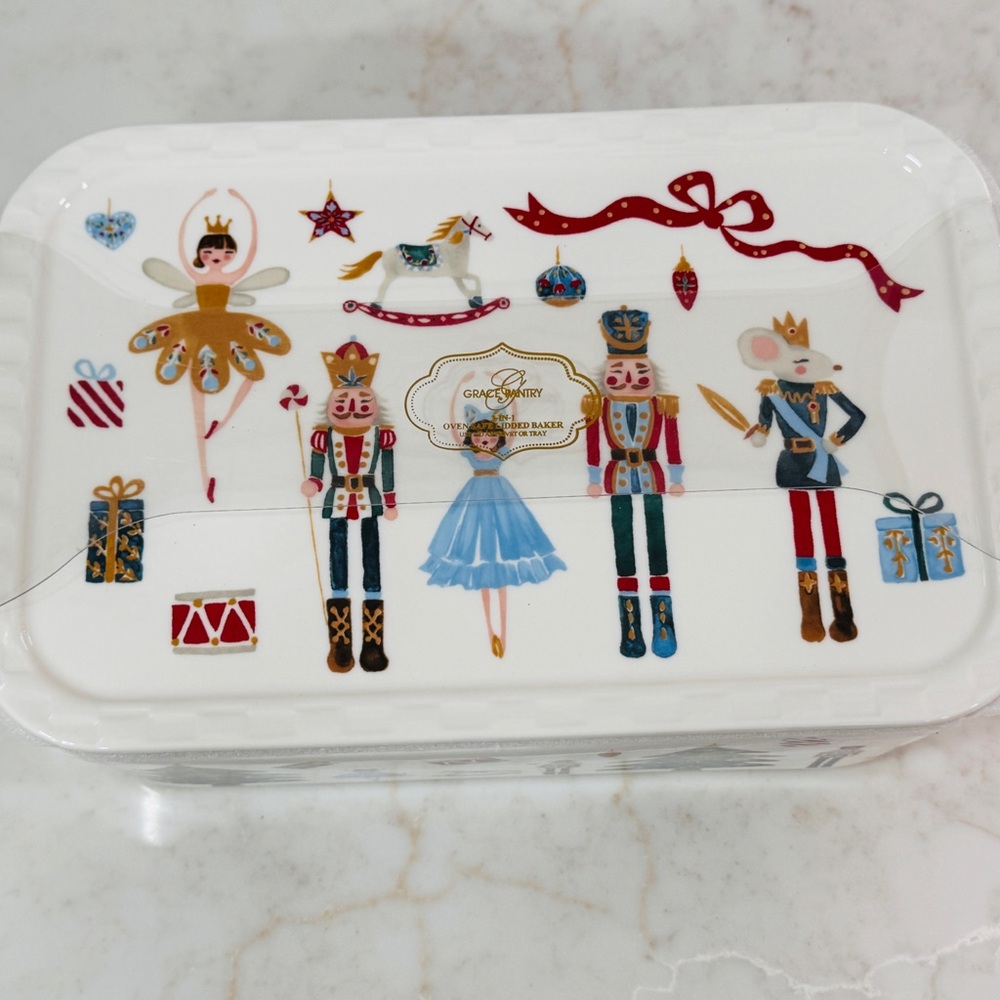Festive Nutcracker Themed Serving Dish - Picture 5 of 8